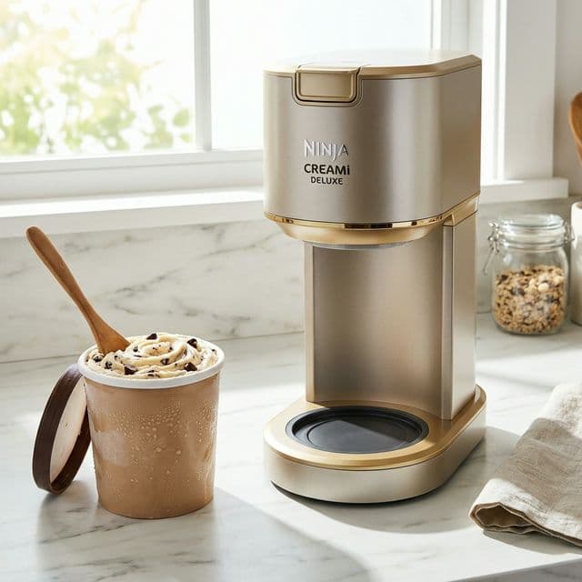 Ninja Creami Deluxe Gold dans notre cuisine